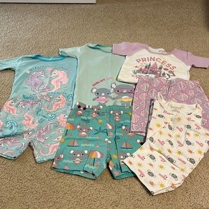 Girls summer pajamas